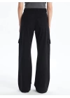 Kargo cep jeans pantolon siyah