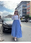 Kraş etek bebemavi