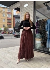 Kraş etek kahve