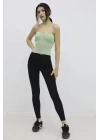 Likralı Triko Büstiyer Yeşil - P-019895