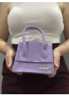 luxe lila cilt çanta