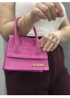 Luxe pembe cilt çanta