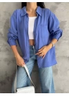 Modal oversize cepli gömlek