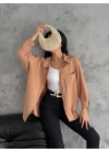 Modal oversize cepli gömlek
