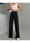 önü çımalı pantolon siyah