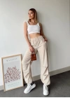 Paraşüt pantolon bej