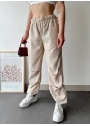 Paraşüt pantolon bej
