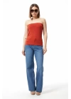 Straplez Bluz Tarçın - 0015.138
