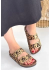 Tanta Leopar Süet Tokalı Terlik