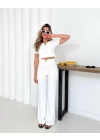V aksesuarlı ottoman takım beyaz s255850