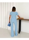 V aksesuarlı ottoman takım mavi s255850