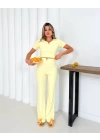 V aksesuarlı ottoman takım sarı s255850