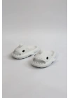 WG500 Köpekbalığı Beyaz Unisex Tam Ortopedik Terlik Shark Slides Cocuk