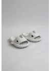 WG500 Köpekbalığı Beyaz Unisex Tam Ortopedik Terlik Shark Slides Cocuk