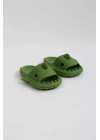 WG500 Köpekbalığı Haki Unisex Tam Ortopedik Terlik Shark Slides