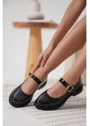 Yokox Siyah Rugan Oxford Ayakkabı