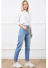 Yüksek bel mom jean pantolon