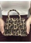 luxe leopar cilt çanta
