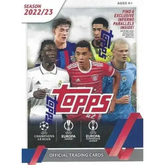 2022-23 Topps UEFA Kulüp Müsabakaları Futbol (Futbol) Blaster Box