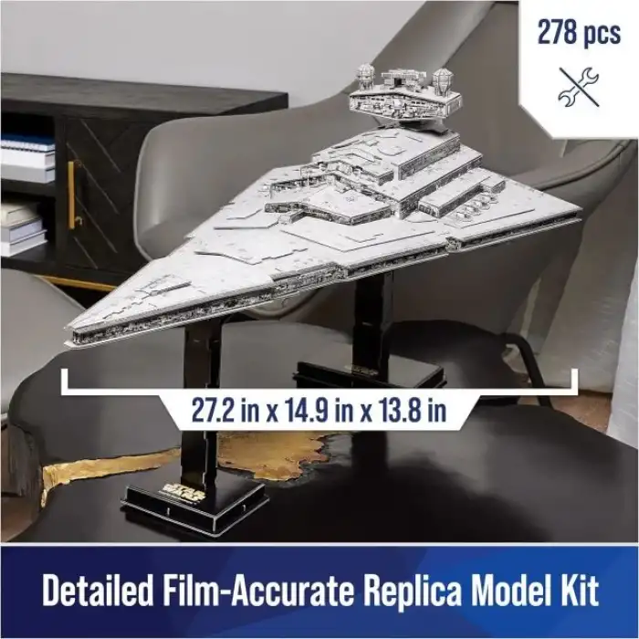 4D Build Star Wars Deluxe Imperial Star Destroyer 3D Model Kit 278 adet