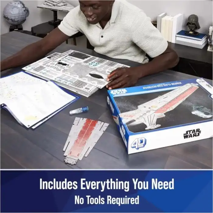 4D Build Star Wars Venator-Sınıfı Yıldız Destroyeri Kart Model Seti 288 Adet