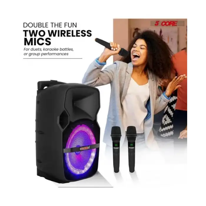 5 Çekirdek 10 İnç TWS Çift Bluetooth Parti Hoparlörü