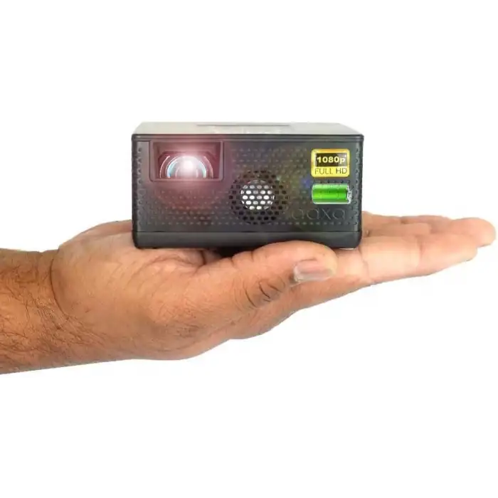 AAXA P400 1080p Kısa Mesafeli Mini Projektör - 2 Saat Pil Ömrü