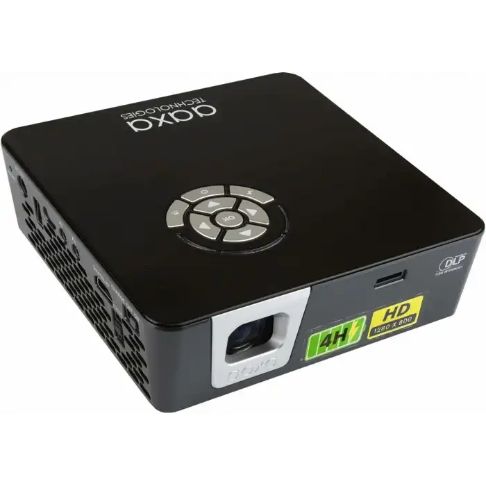 AAXA P6X Taşınabilir Mini Pilli Projektör - 4 Saat Pil Ömrü