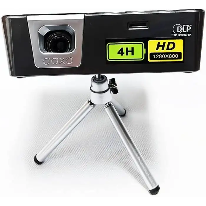 AAXA P6X Taşınabilir Mini Pilli Projektör - 4 Saat Pil Ömrü