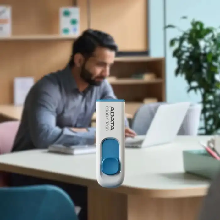 ADATA C008 32GB USB 2.0 Geri Çekilebilir Kapaksız Flash Sürücü - 50li Paket