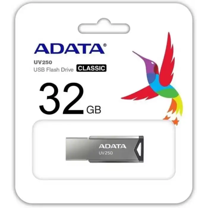 Adata Pen Drive A-Data UV250 32GB USB 2.0 Silver Flash Bellek