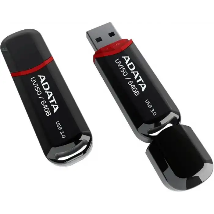 ADATA UV150 64 GB USB 3.0 Snap-on Cap Flash Bellek