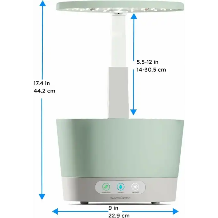 AeroGarden Harvest 360 Kapalı Bahçe Topraksız - LED Büyüme Işığı