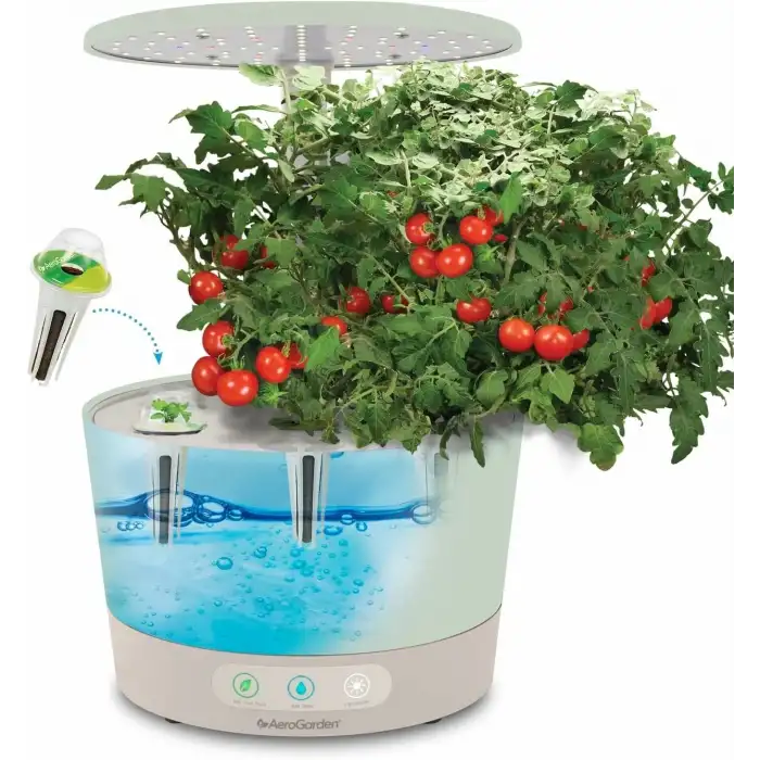 AeroGarden Harvest 360 Kapalı Bahçe Topraksız - LED Büyüme Işığı