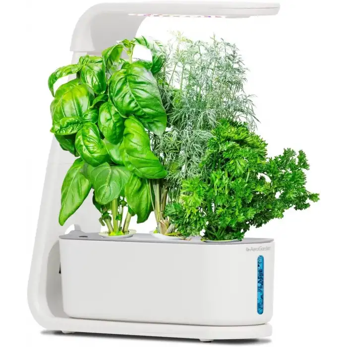 AeroGarden Topraksız Kapalı Bahçe, Filiz ve Gurme Otlar Tohum Kiti - Beyaz
