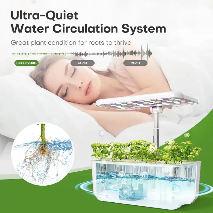 Ahopegarden Topraksız Yetiştirme Sistemi: 10 Pods Bitki Kiti - Beyaz