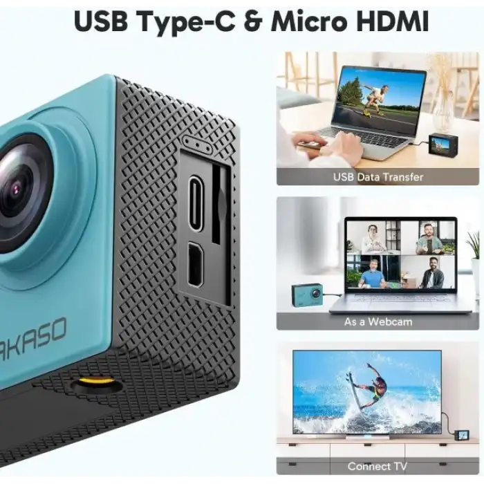 AKASO EK7000 4K30FPS 20MP Ultra HD Sualtı Aksiyon Kamerası