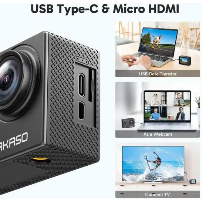 AKASO EK7000 4K30FPS 20MP Ultra HD Sualtı Aksiyon Kamerası