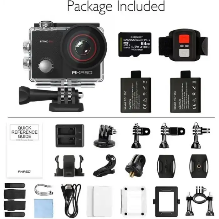 AKASO EK7000 Pro 4K Dokunmatik Ekran Sualtı Aksiyon Kamerası