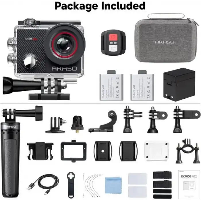 AKASO EK7000 Pro 4K Su Geçirmez Dokunmatik Ekranlı Aksiyon Kamerası