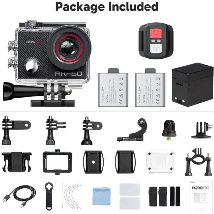 AKASO EK7000 Pro 4K Su Geçirmez Dokunmatik Ekranlı Aksiyon Kamerası