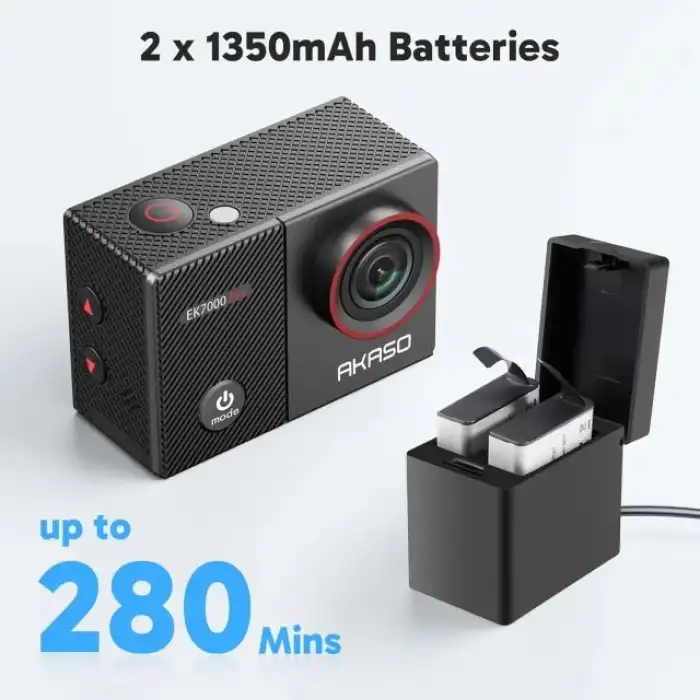 AKASO EK7000 Pro 4K Su Geçirmez Dokunmatik Ekranlı Aksiyon Kamerası