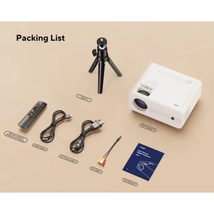 Akiyo Native 1080P WiFi Projektör