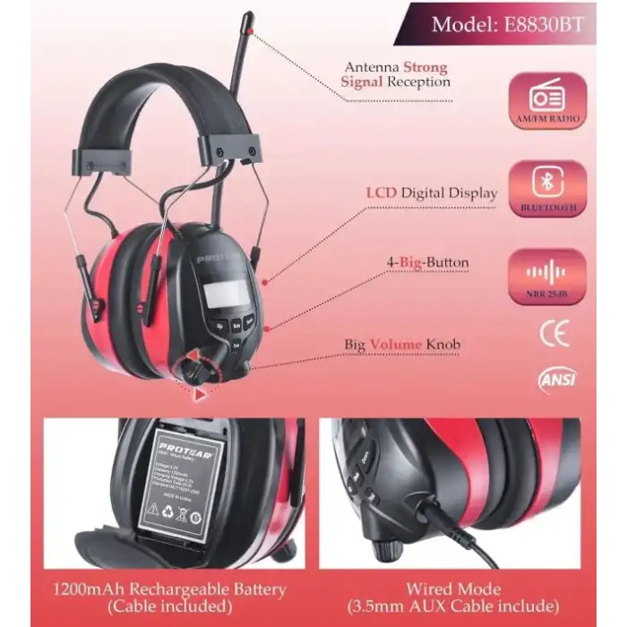 AM FM Dijital Ekranlı Radyo Kulaklıkları