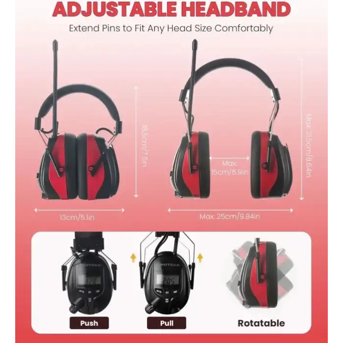 AM FM Dijital Ekranlı Radyo Kulaklıkları