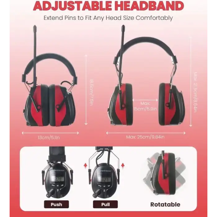 AM FM Dijital Ekranlı Radyo Kulaklıkları