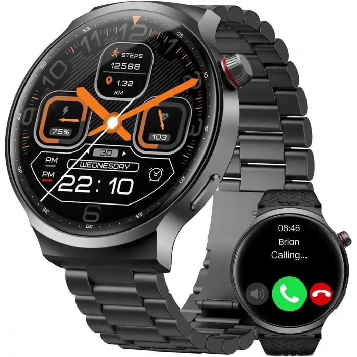 AMAZTIM Akıllı Saat, 1,85 Inc Ultra Büyük HD Ekran,120 Günlük Pil Ömrü