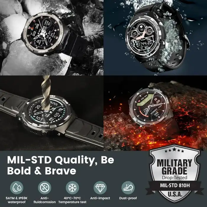 AMAZTIM Akıllı Saat, En Hafif Fitness Takip Cihazı, Kadınlar İçin - Siyah