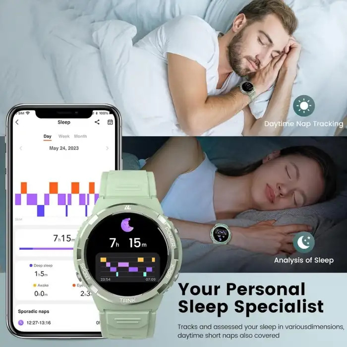 AMAZTIM Akıllı Saat, En Hafif Fitness Takip Cihazı, Kadınlar İçin - Yeşil