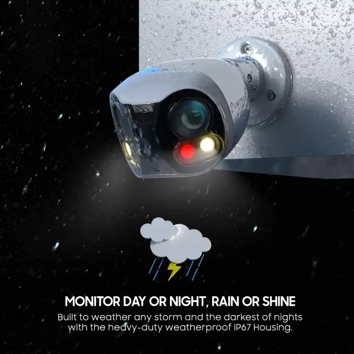 Amcrest Çift Lensli 4K (8MP) Dış Mekan Güvenlik WiFi Kamerası, 2 x 4MP Lensli